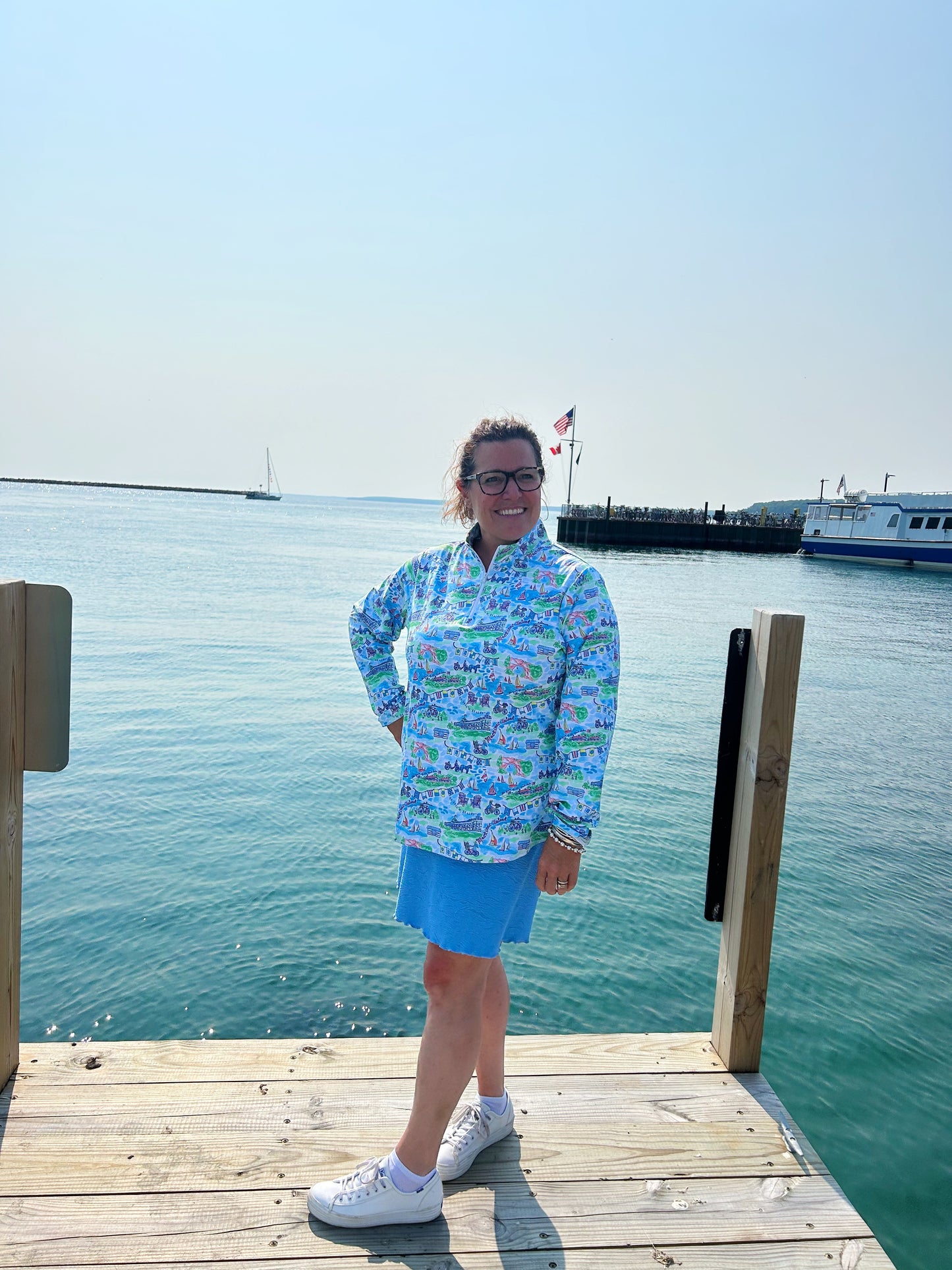 Mackinac Pretty Wear Ava Long Sleeve 1/4 Zip