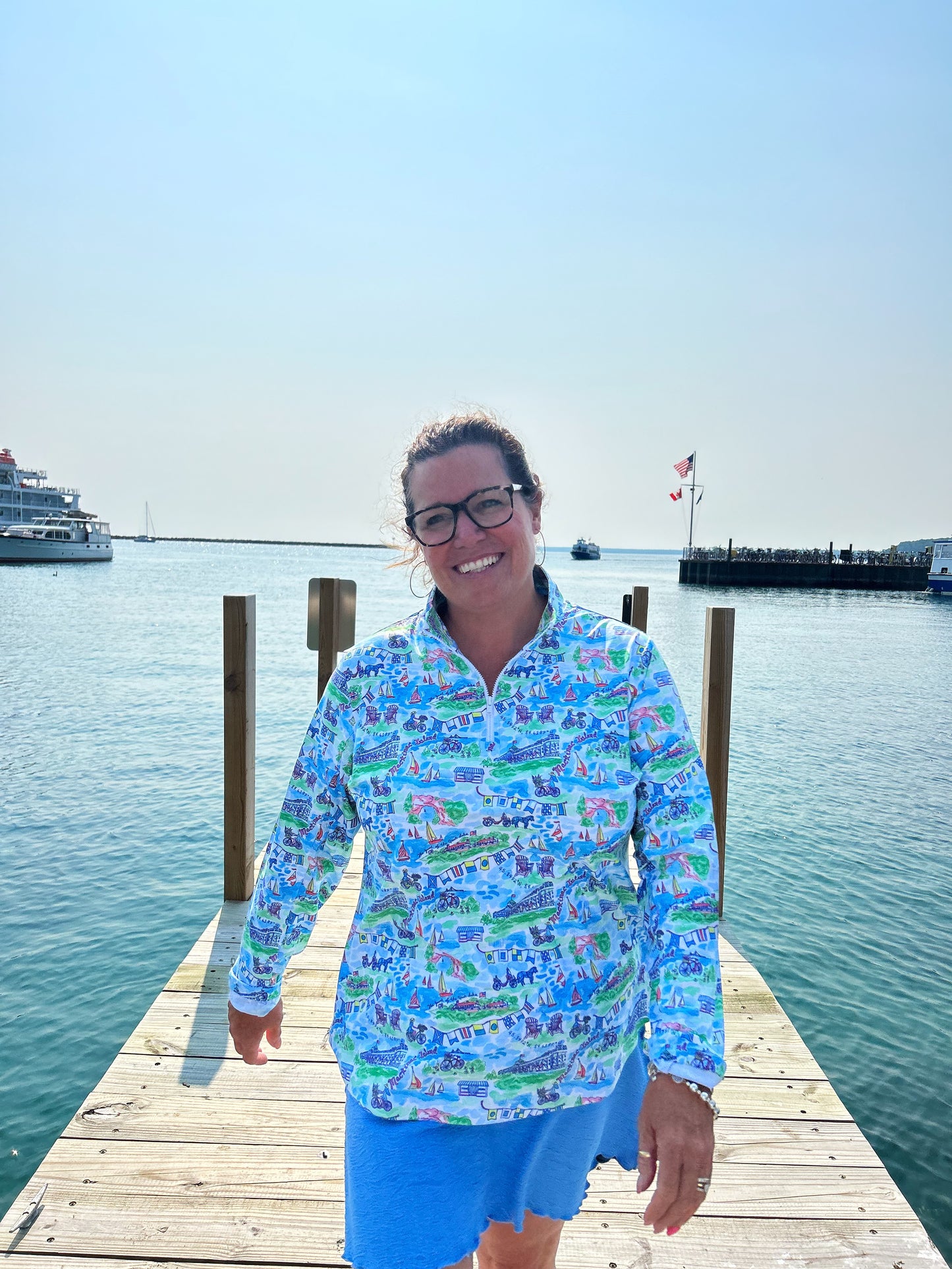 Mackinac Pretty Wear Ava Long Sleeve 1/4 Zip