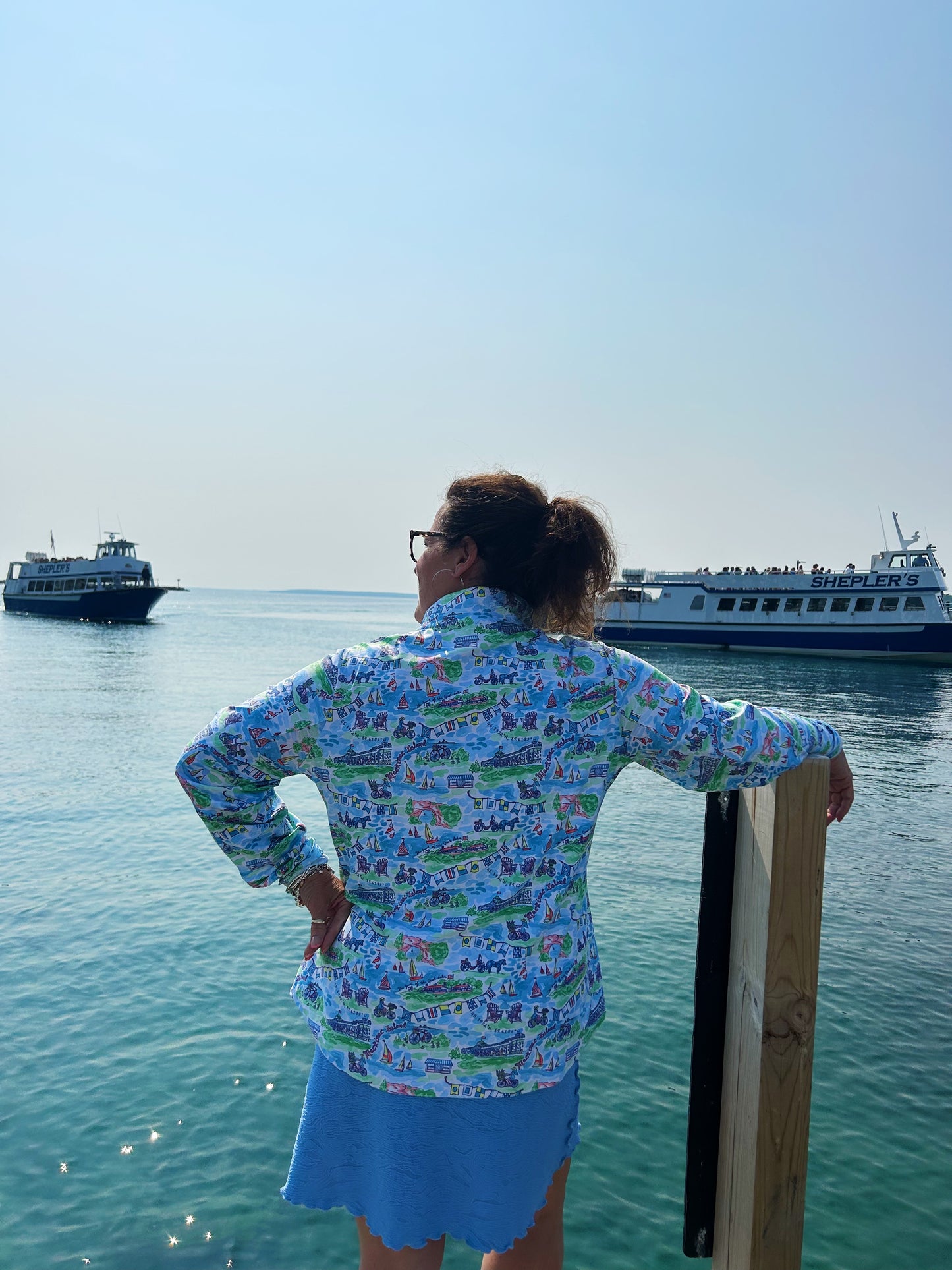 Mackinac Pretty Wear Ava Long Sleeve 1/4 Zip