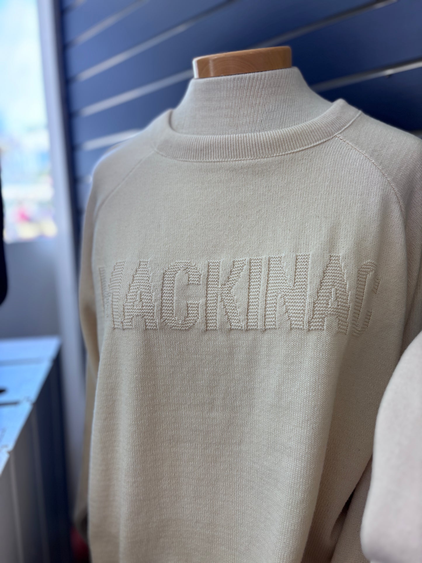 Embossed Raglan Sweater