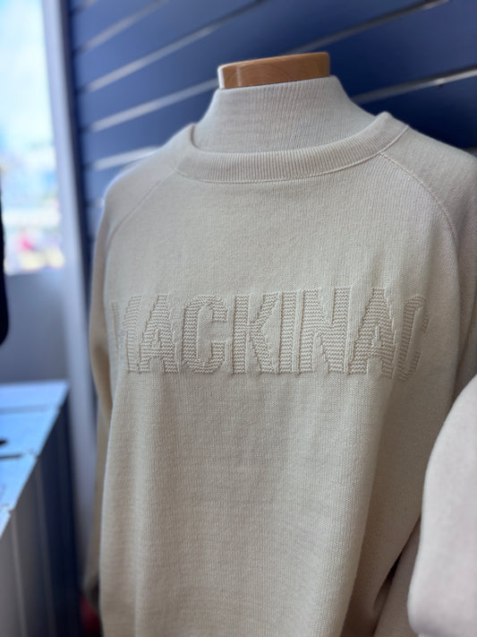Embossed Raglan Sweater