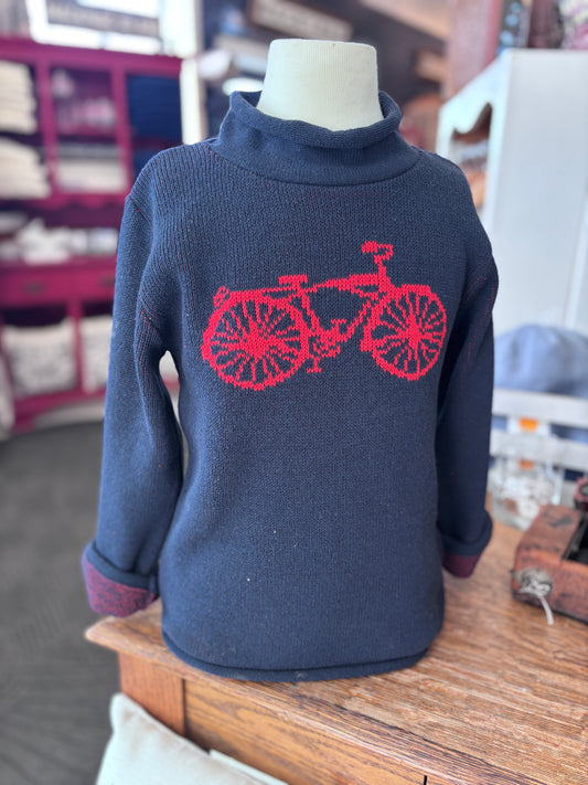Kids Rollneck Red Bike