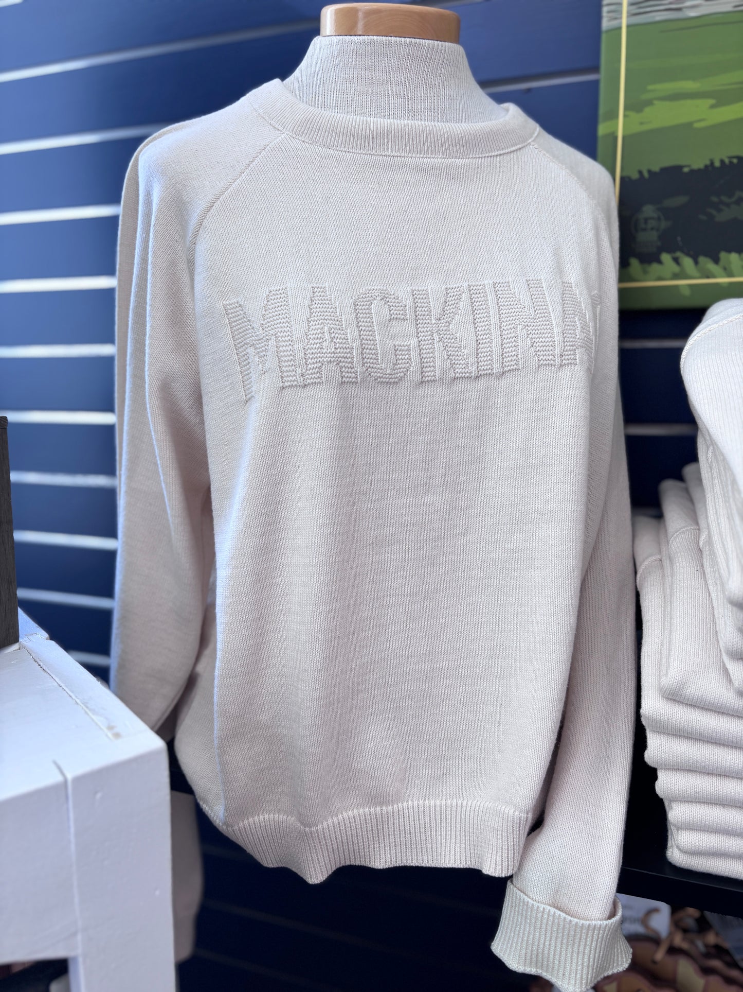 Embossed Raglan Sweater