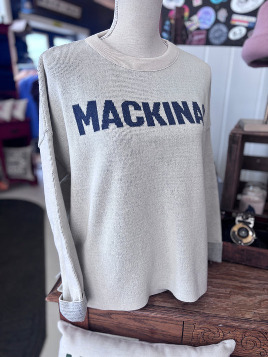 Boxy Mackinac Sweater Natural