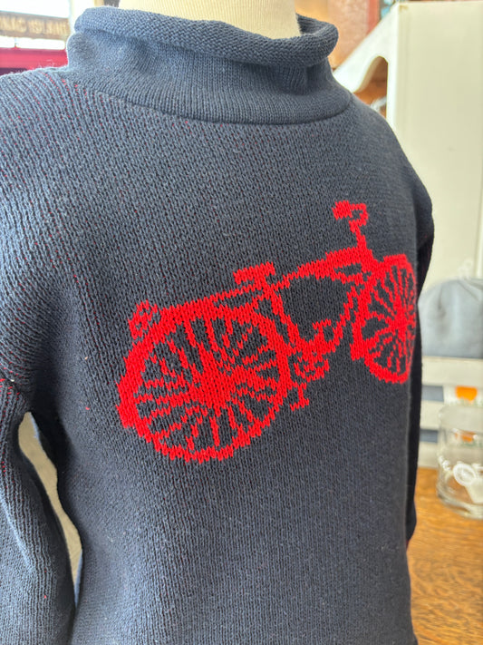 Kids Rollneck Red Bike